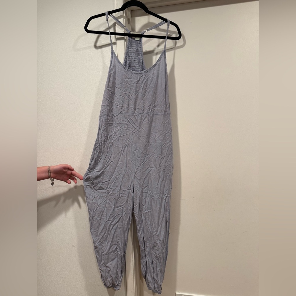 Women’s Baby Blue Saturday, Sunday Jumpsuit - Picture 2 of 11